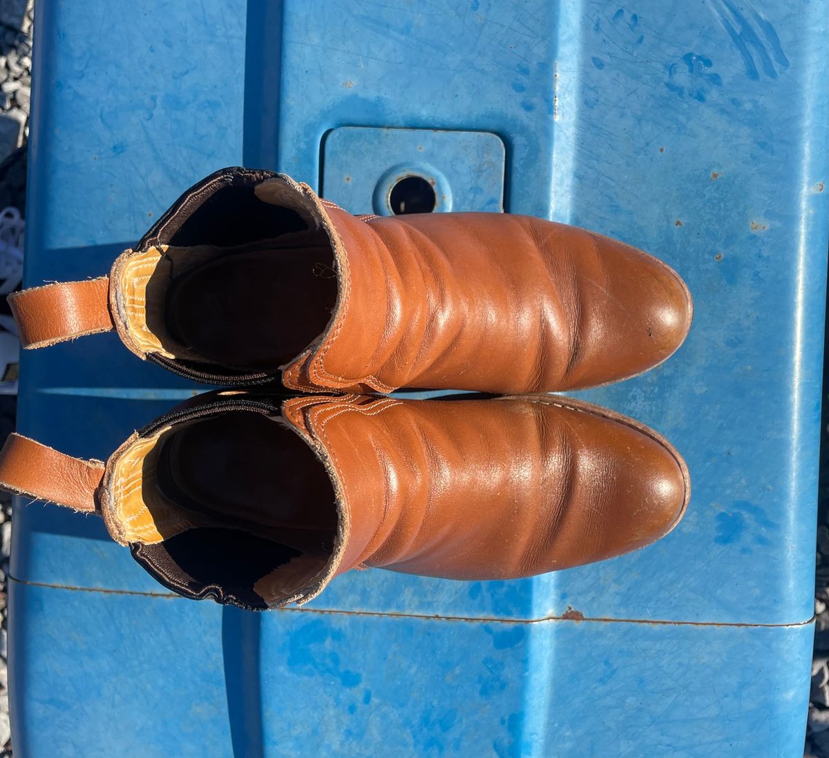 Photo by lydialove on January 4, 2023 of the Red Wing Unlisted Model in Unlisted Leather.