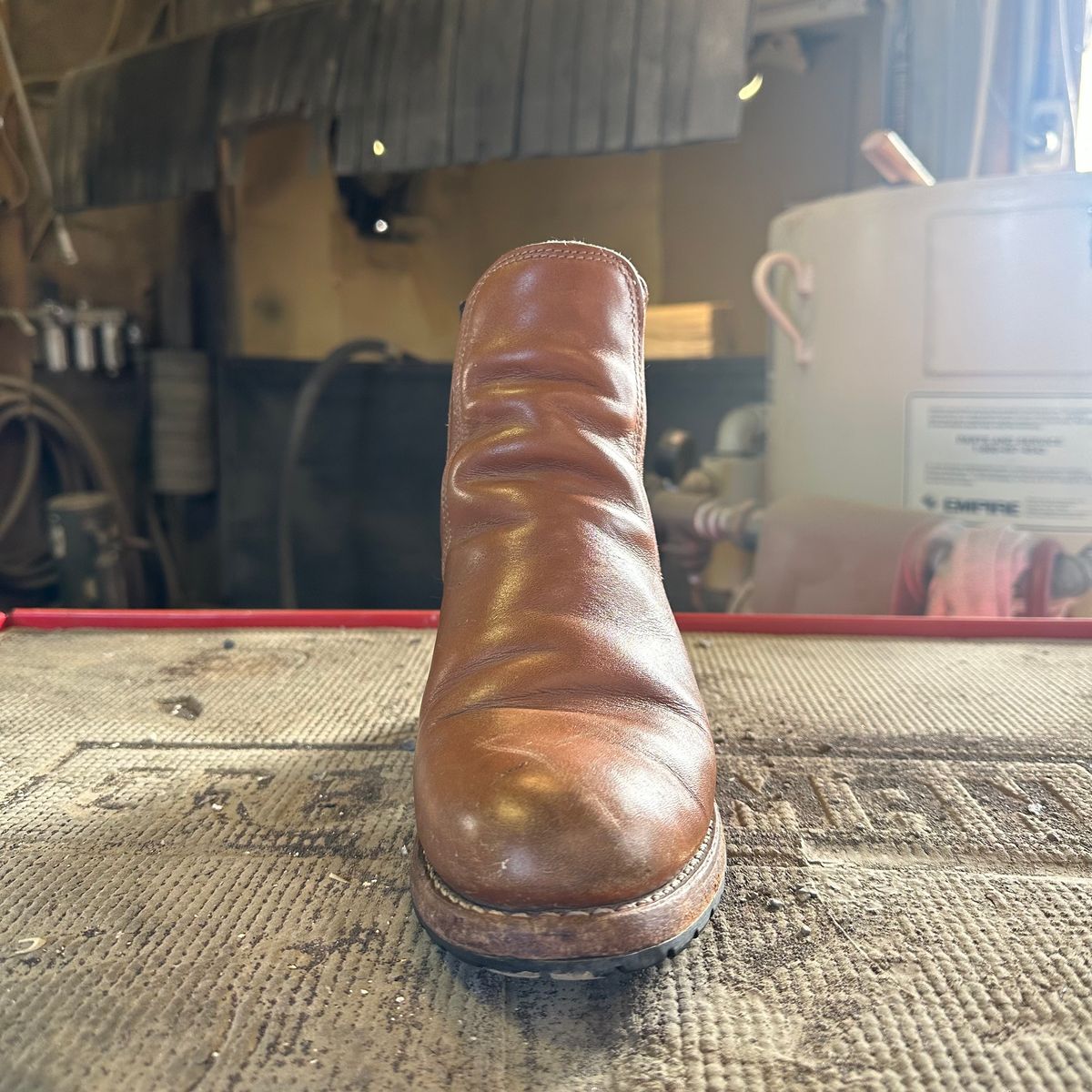 Photo by lydialove on April 4, 2023 of the Red Wing Unlisted Model in Unlisted Leather.