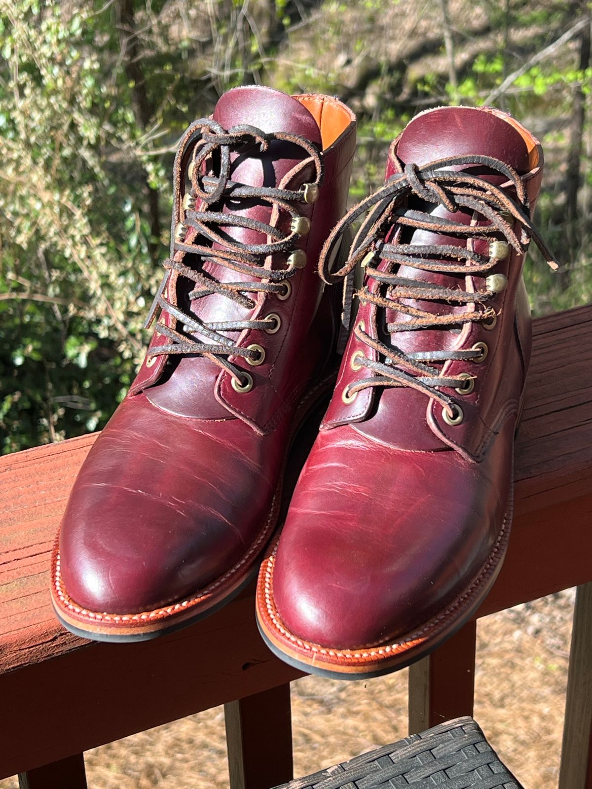 Photo by SamWhang on March 14, 2022 of the Grant Stone Diesel Boot in Horween Color 8 Chromexcel.