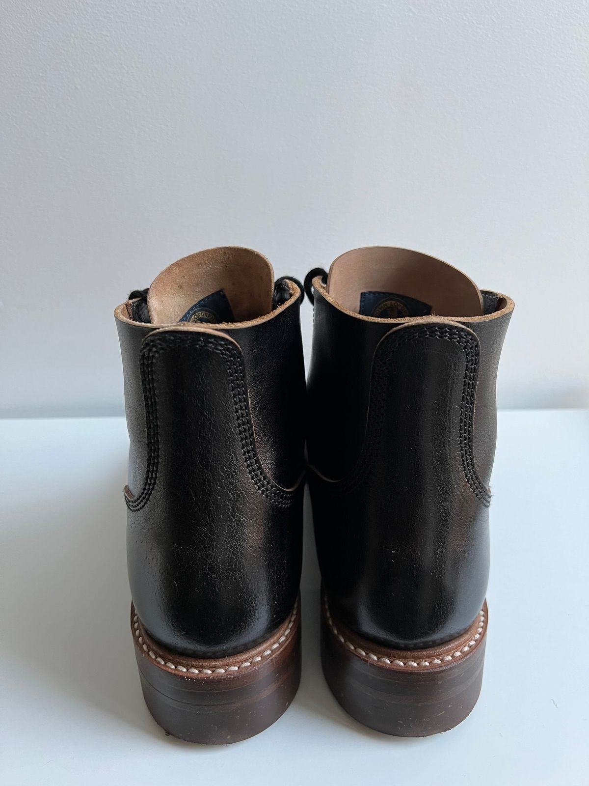 Photo by xb on November 7, 2023 of the John Lofgren M-43 Service Shoes in Shinki Black Teacore Horsebutt.