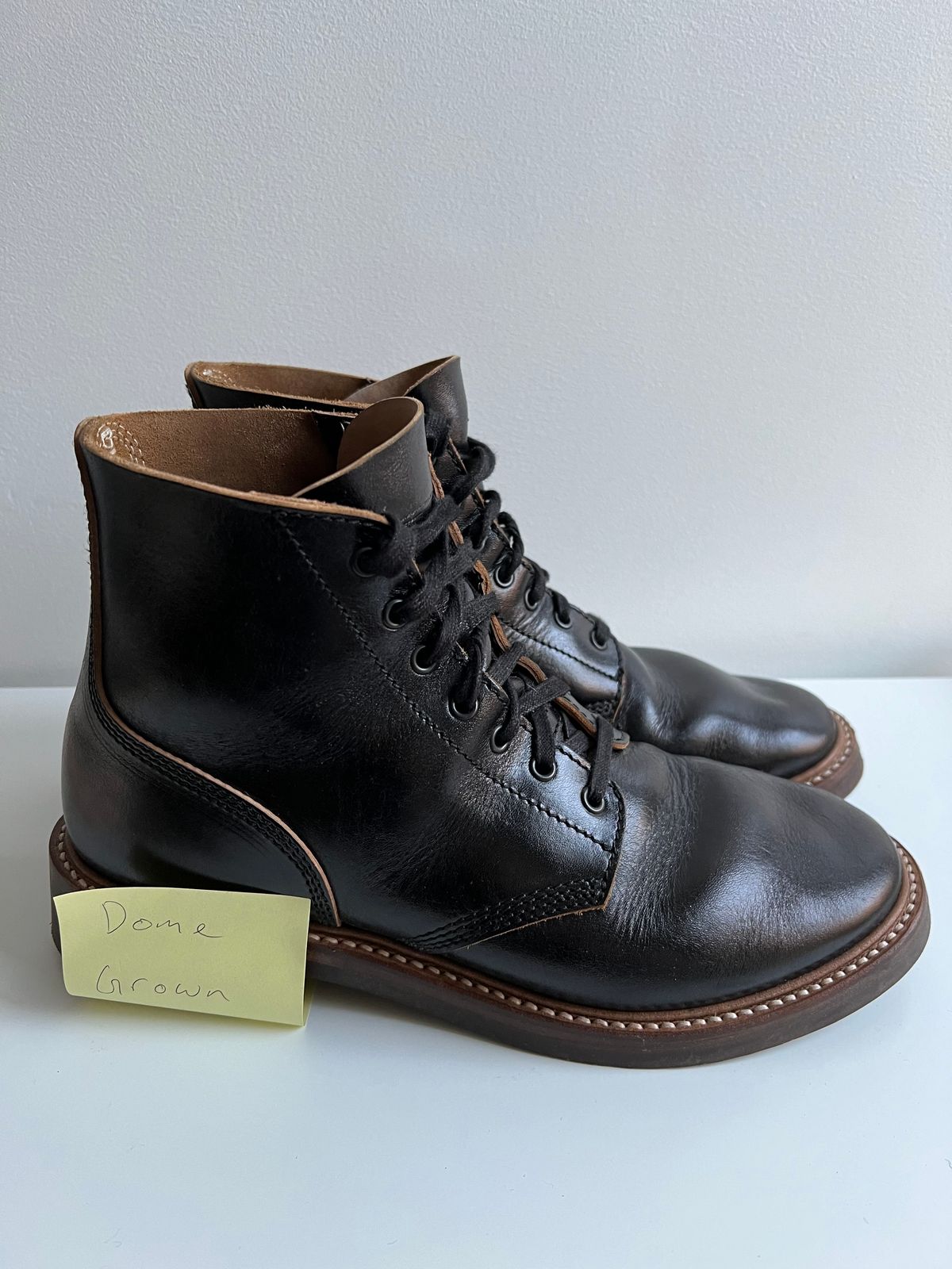 Photo by xb on November 7, 2023 of the John Lofgren M-43 Service Shoes in Shinki Black Teacore Horsebutt.