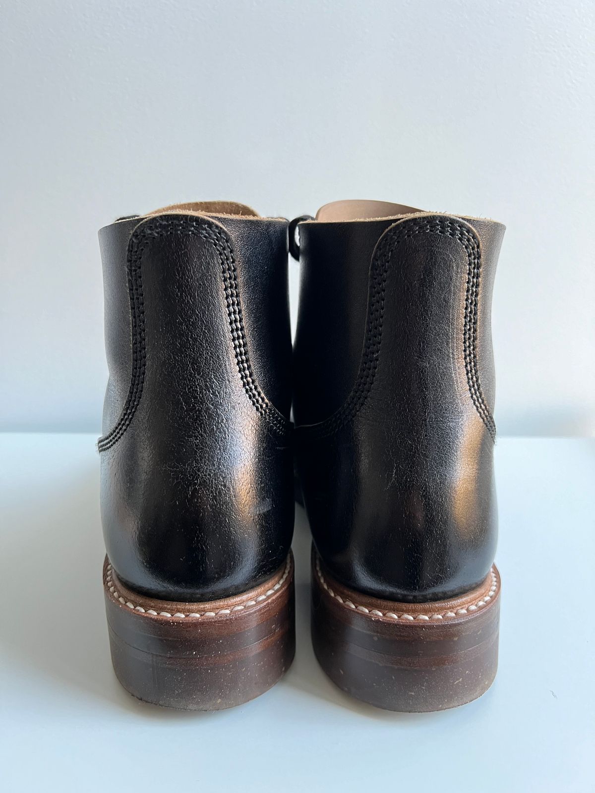 Photo by xb on January 5, 2024 of the John Lofgren M-43 Service Shoes in Shinki Black Teacore Horsebutt.