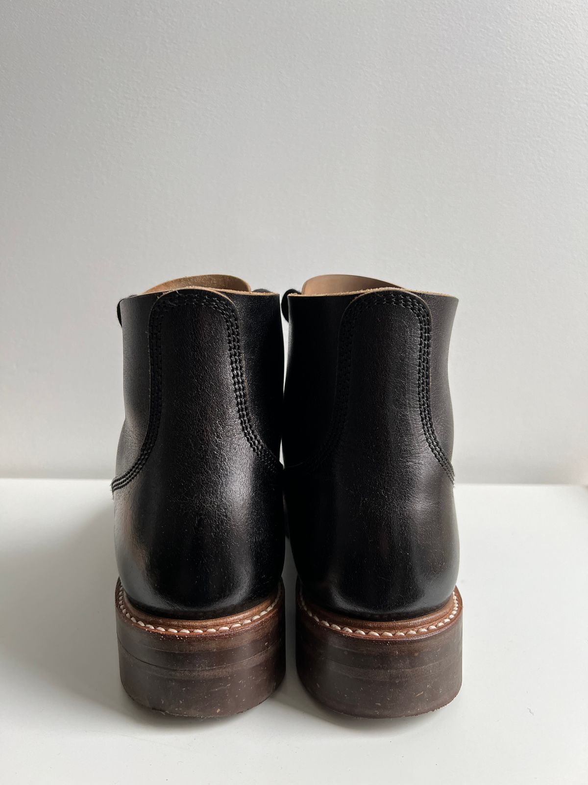 Photo by xb on March 5, 2024 of the John Lofgren M-43 Service Shoes in Shinki Black Teacore Horsebutt.