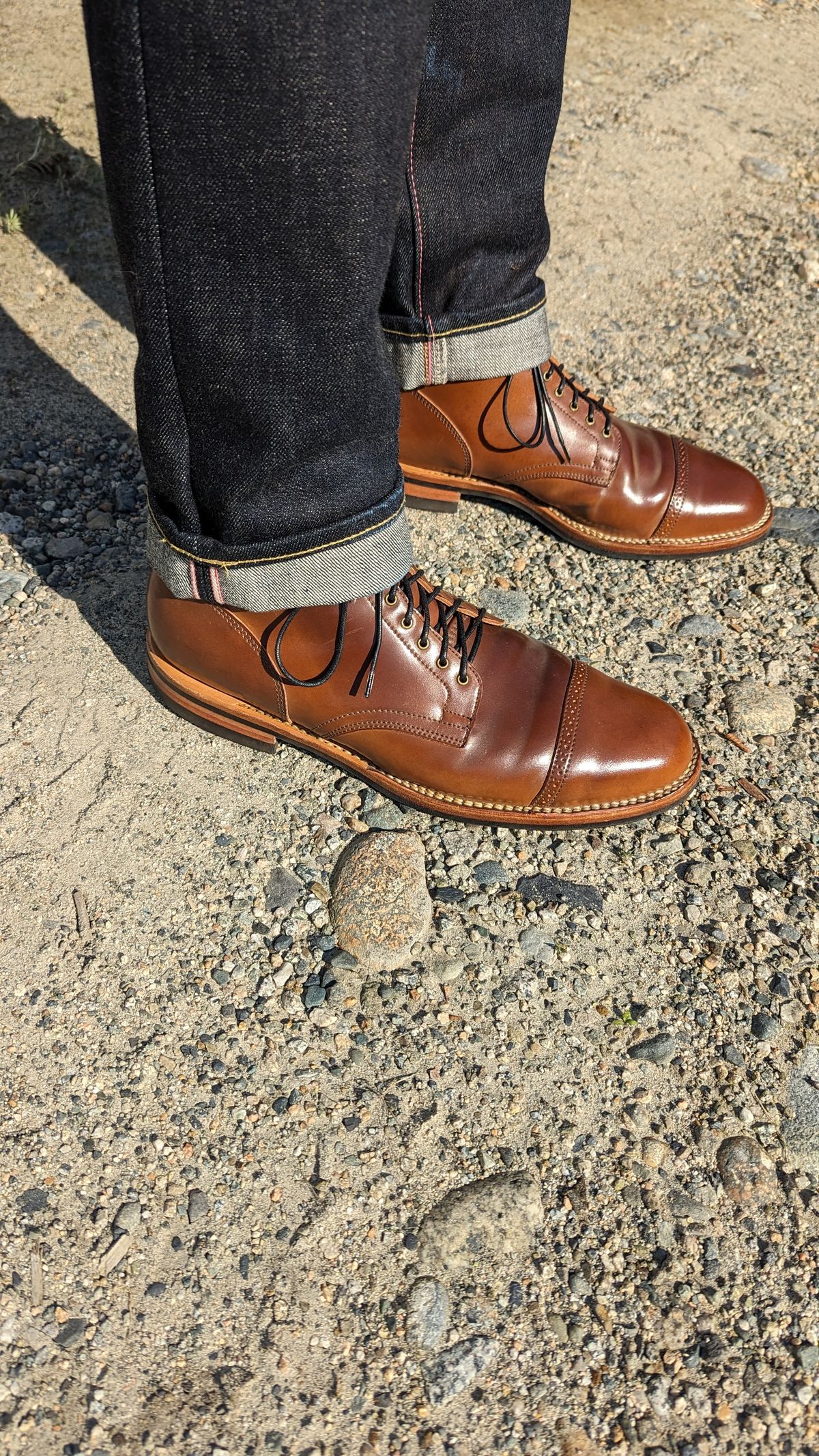 Photo by ChineseBroccoli on October 1, 2023 of the Viberg Service Boot BCT in Horween Bourbon Shell Cordovan.
