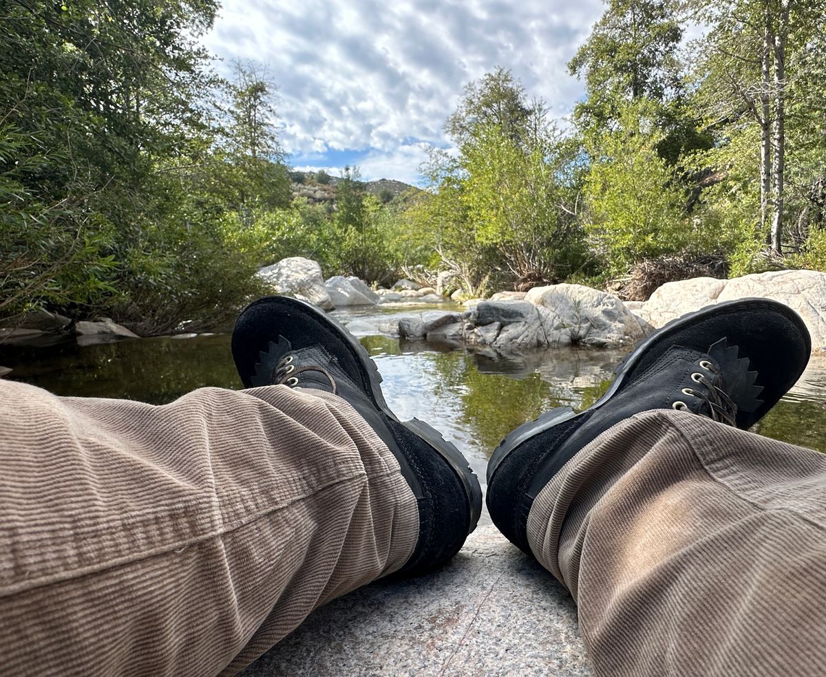 Photo by murmanski on September 9, 2023 of the Nicks Hot Shot in Seidel MaxSupport Black Roughout.