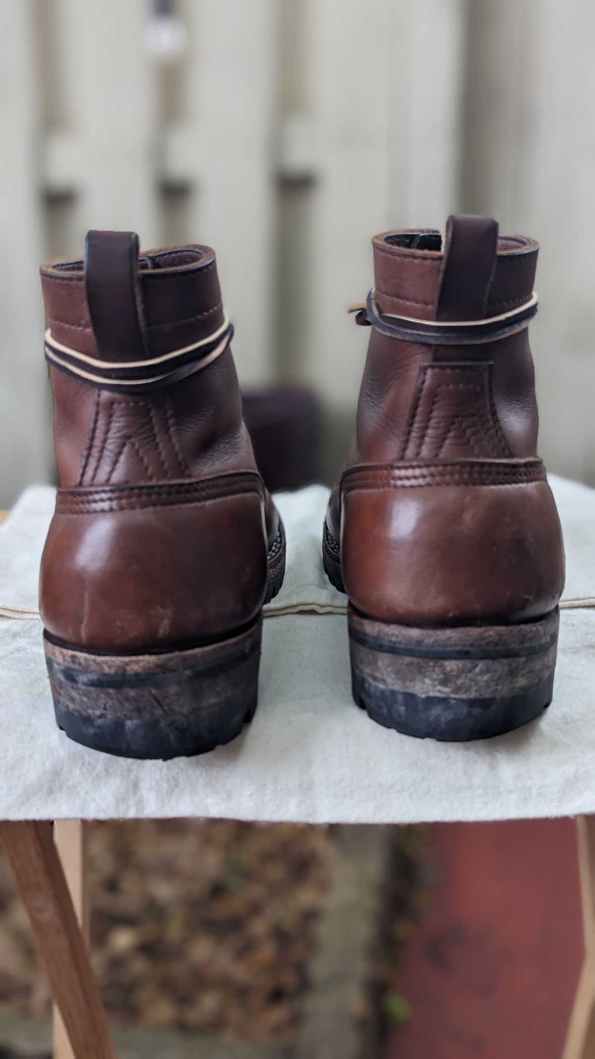 Photo by Briansbootpage on November 2, 2023 of the Nicks Moc Toe in Seidel 1964 Brown.