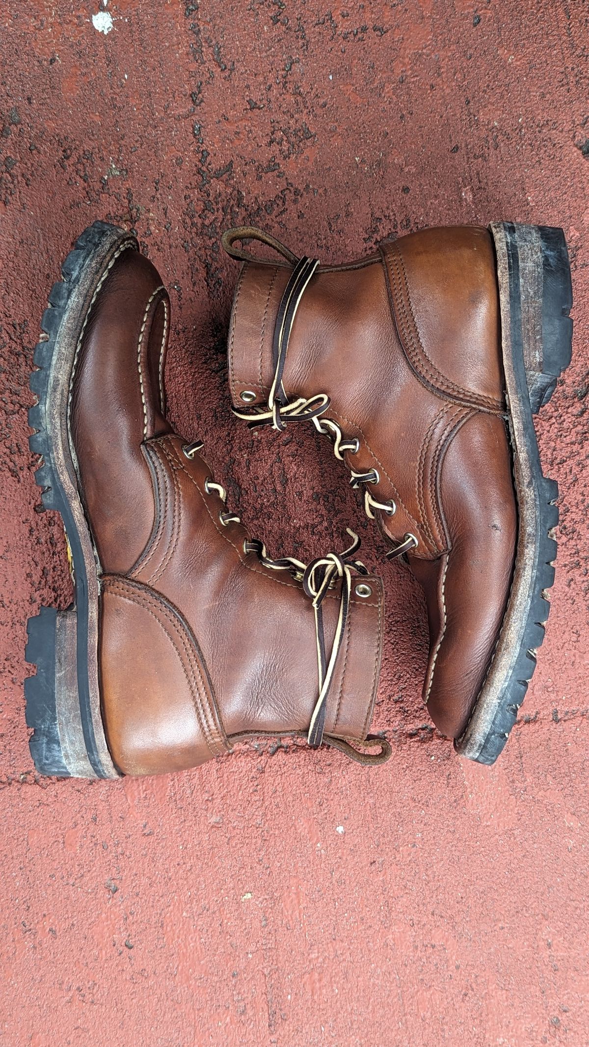 Photo by Briansbootpage on November 2, 2023 of the Nicks Moc Toe in Seidel 1964 Brown.