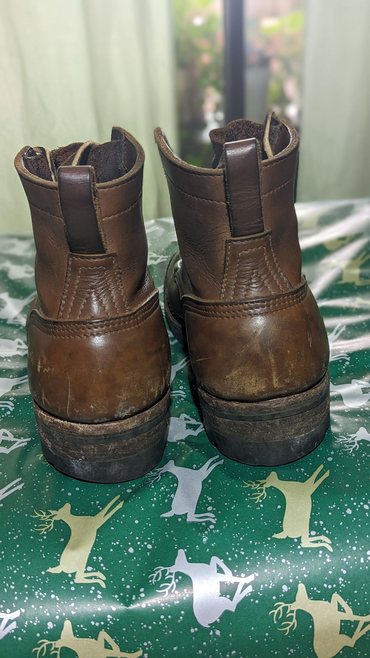 Photo by Briansbootpage on December 4, 2023 of the Nicks Moc Toe in Seidel 1964 Brown.