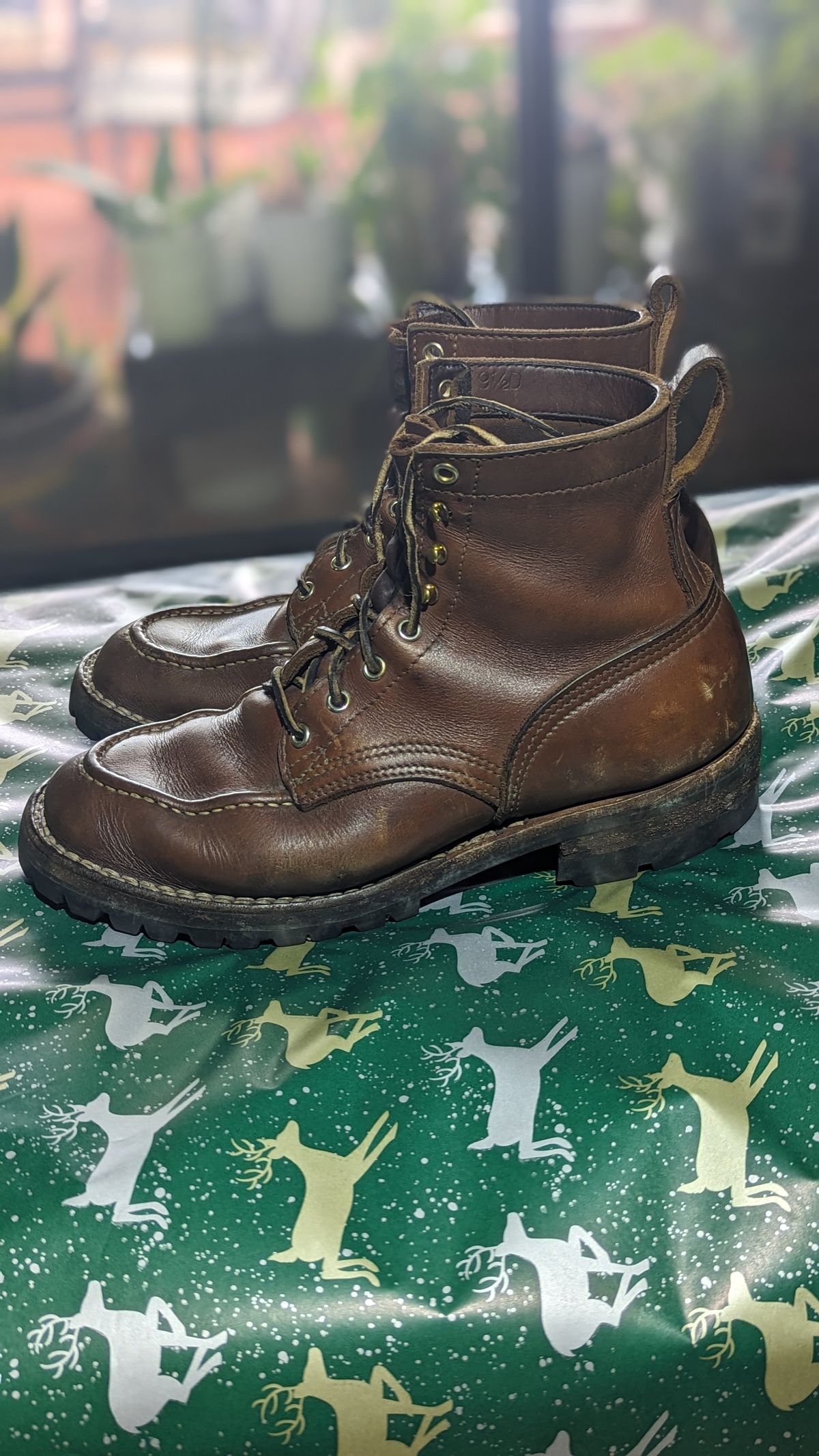Photo by Briansbootpage on December 4, 2023 of the Nicks Moc Toe in Seidel 1964 Brown.