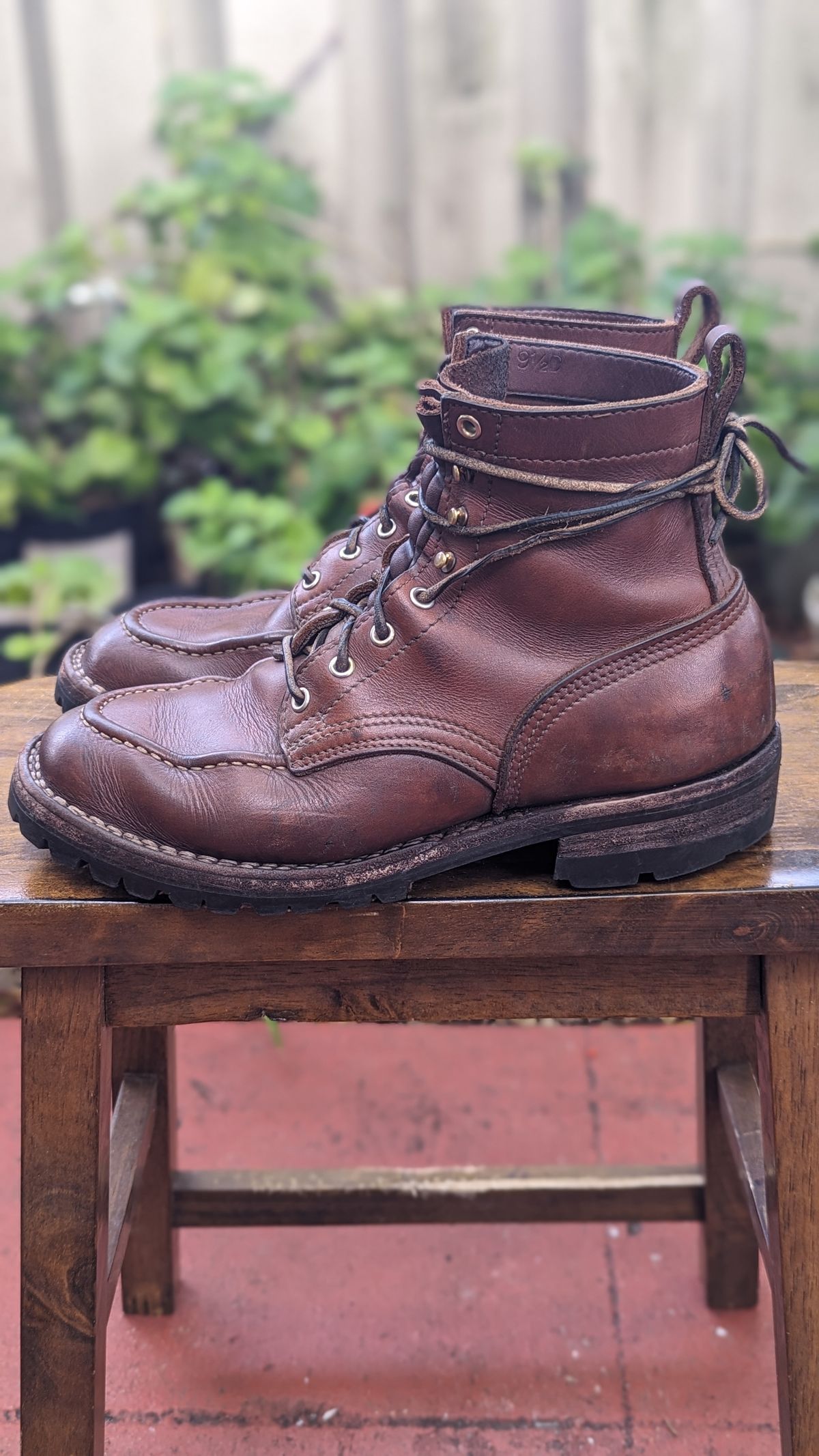 Photo by Briansbootpage on January 2, 2024 of the Nicks Moc Toe in Seidel 1964 Brown.