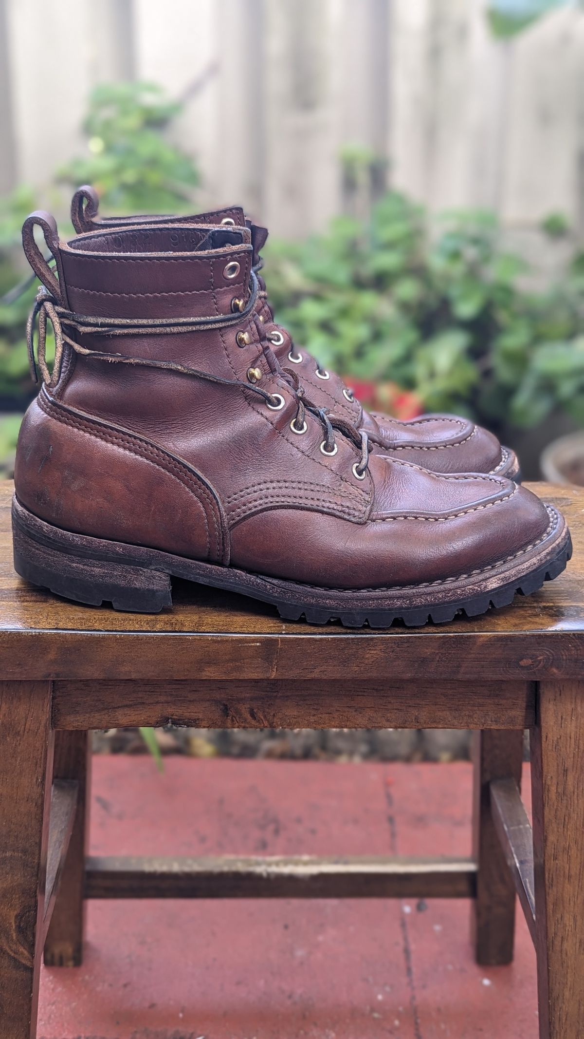 Photo by Briansbootpage on January 2, 2024 of the Nicks Moc Toe in Seidel 1964 Brown.