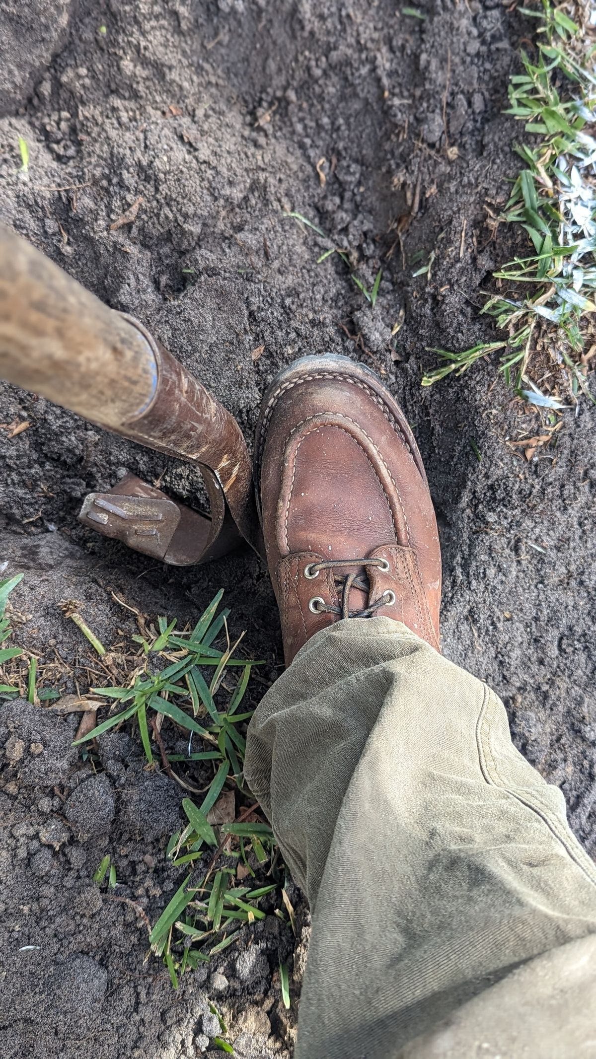 Photo by Briansbootpage on January 5, 2024 of the Nicks Moc Toe in Seidel 1964 Brown.