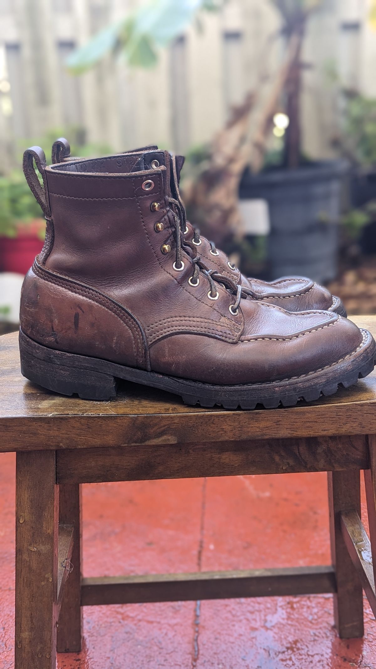 Photo by Briansbootpage on February 4, 2024 of the Nicks Moc Toe in Seidel 1964 Brown.