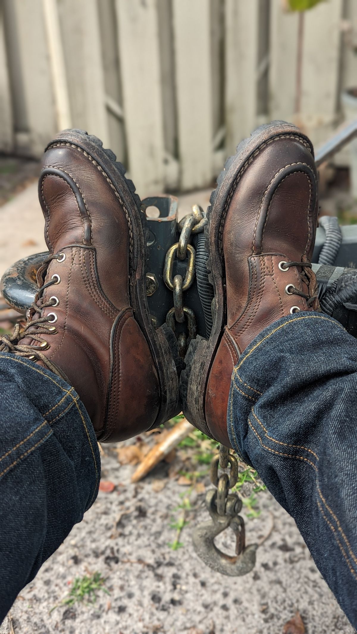 Photo by Briansbootpage on March 3, 2024 of the Nicks Moc Toe in Seidel 1964 Brown.