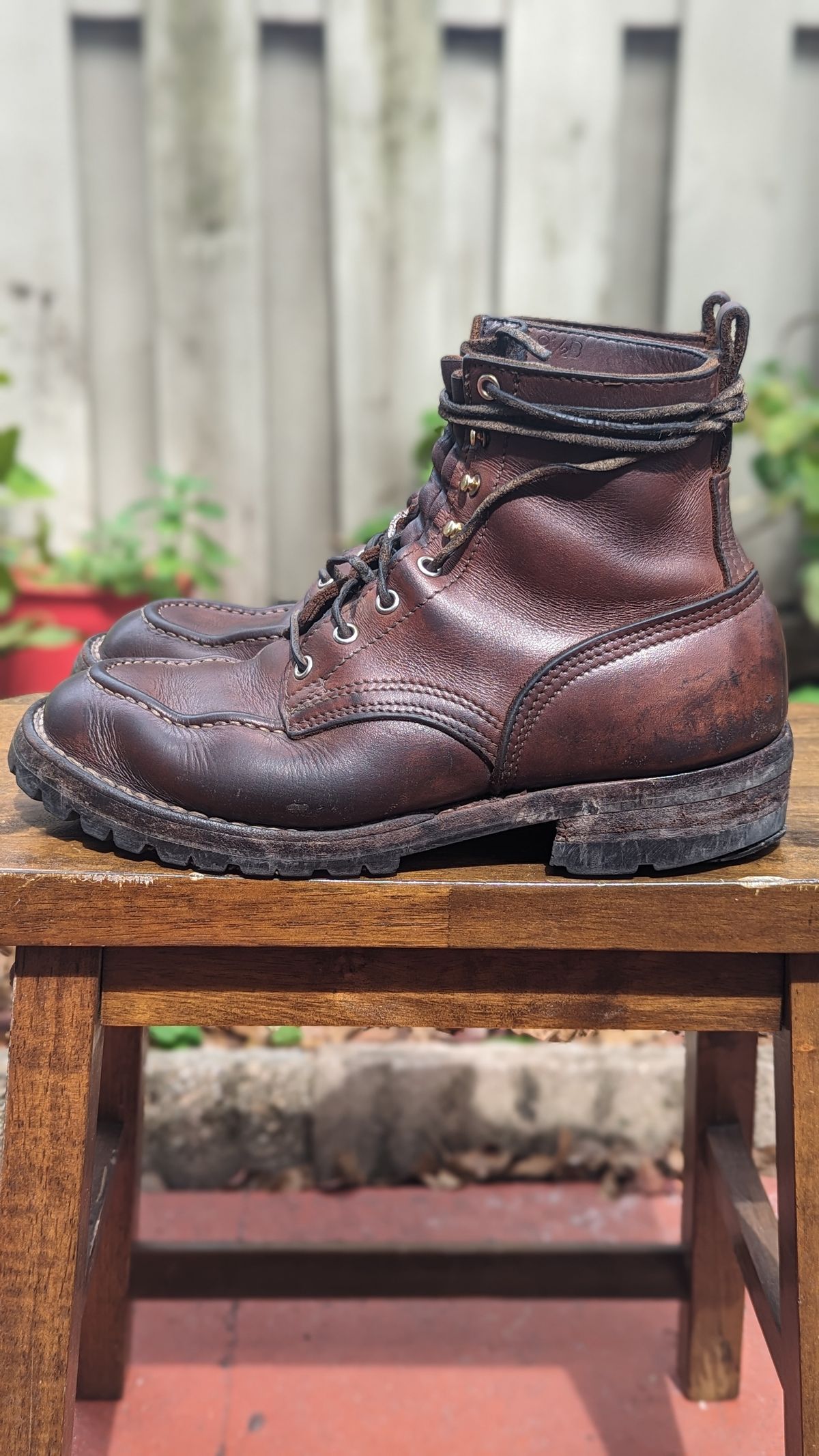 Photo by Briansbootpage on March 3, 2024 of the Nicks Moc Toe in Seidel 1964 Brown.