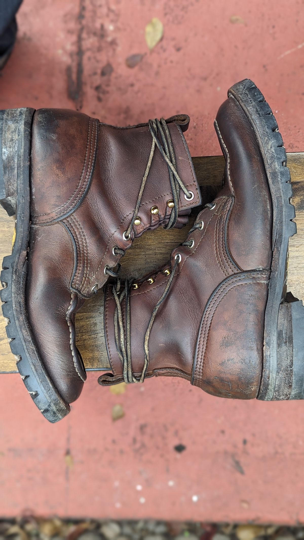 Photo by Briansbootpage on March 3, 2024 of the Nicks Moc Toe in Seidel 1964 Brown.