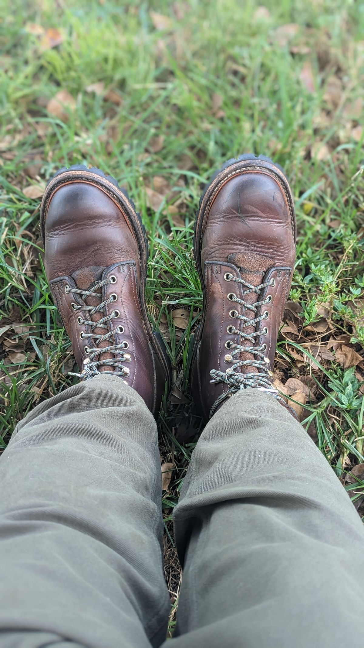 Photo by Briansbootpage on May 3, 2022 of the Truman Upland Boot in Seidel Cattail Grizzly.