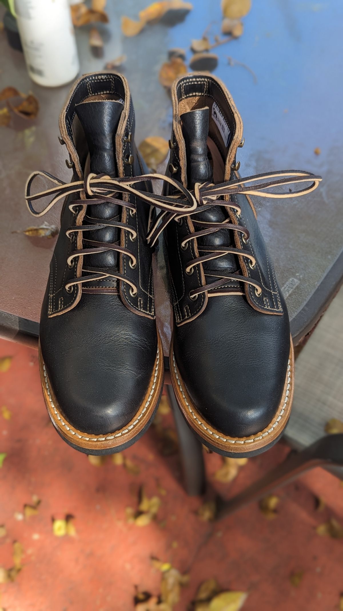 Photo by Briansbootpage on September 15, 2023 of the Truman Service Boot in Black Teacore.