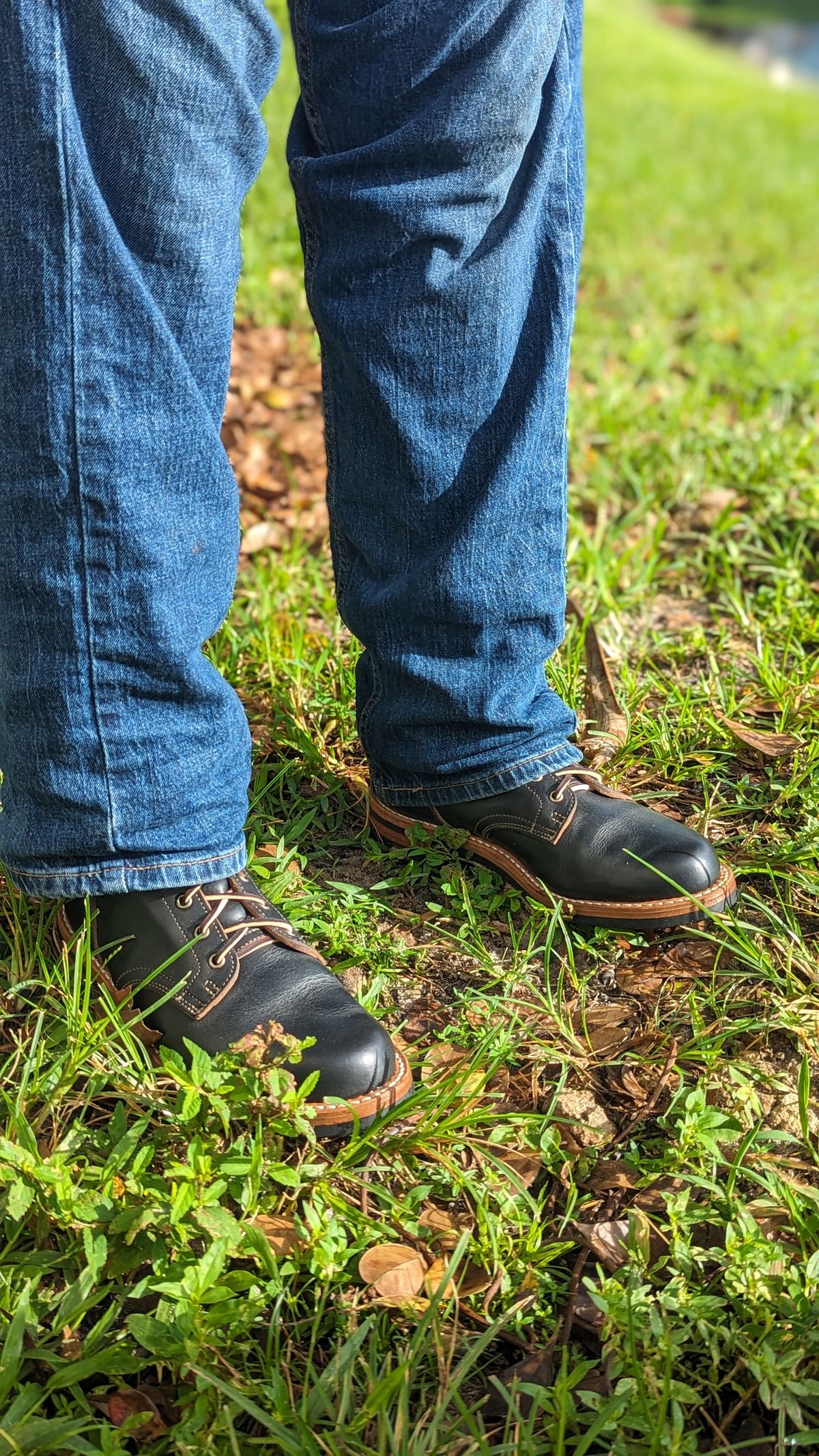 Photo by Briansbootpage on October 1, 2023 of the Truman Service Boot in Black Teacore.