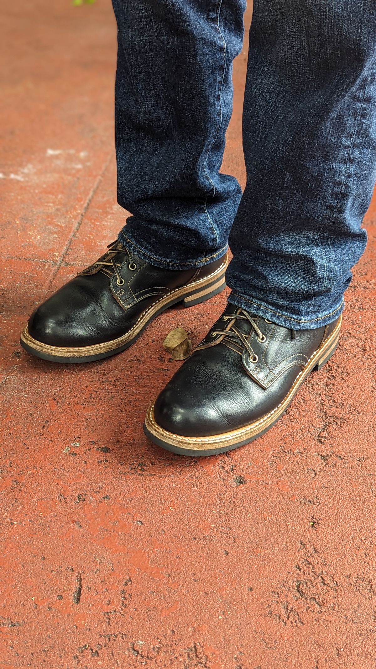 Photo by Briansbootpage on November 2, 2023 of the Truman Service Boot in Black Teacore.