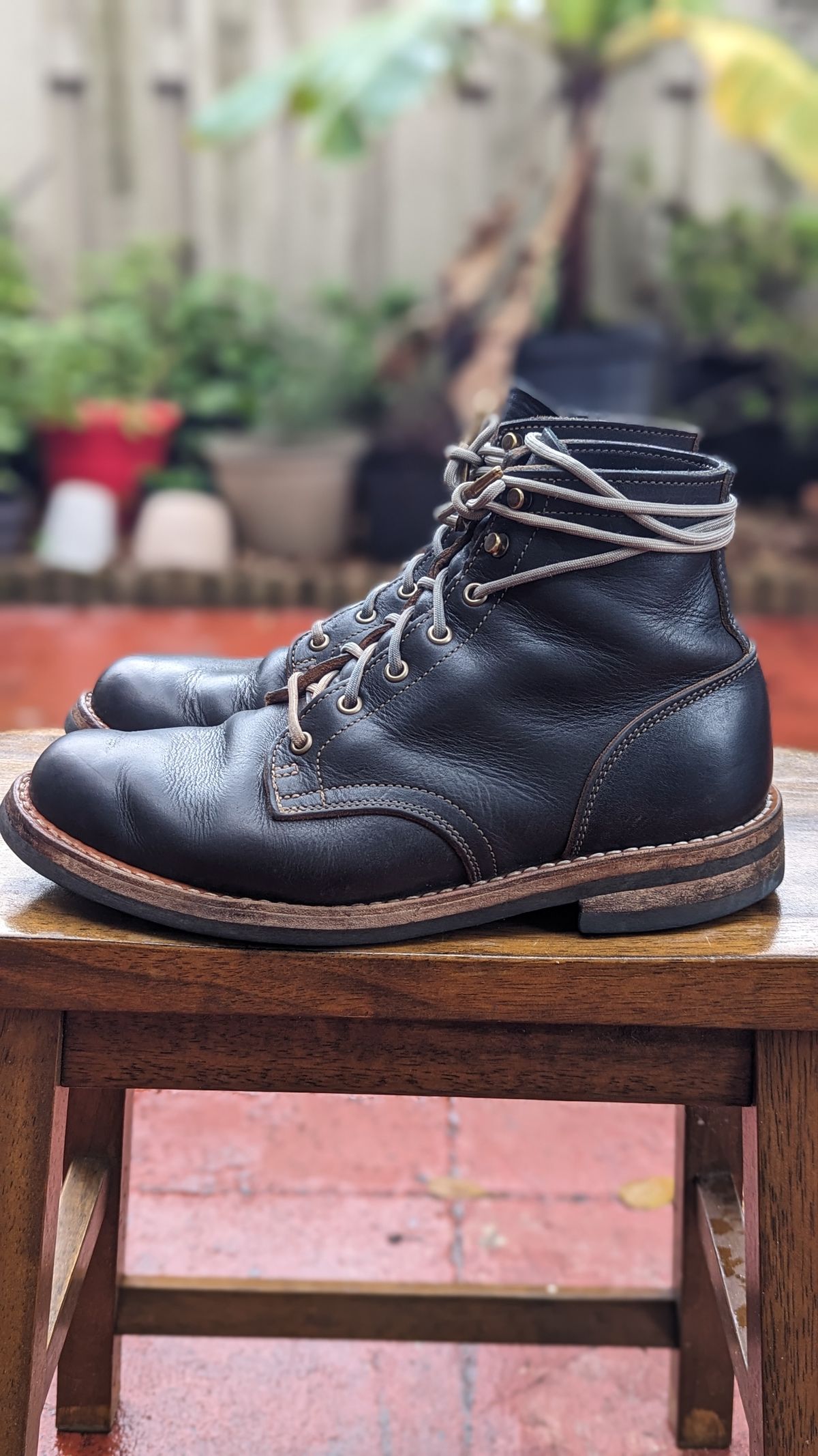 Photo by Briansbootpage on February 5, 2024 of the Truman Service Boot in Black Teacore.