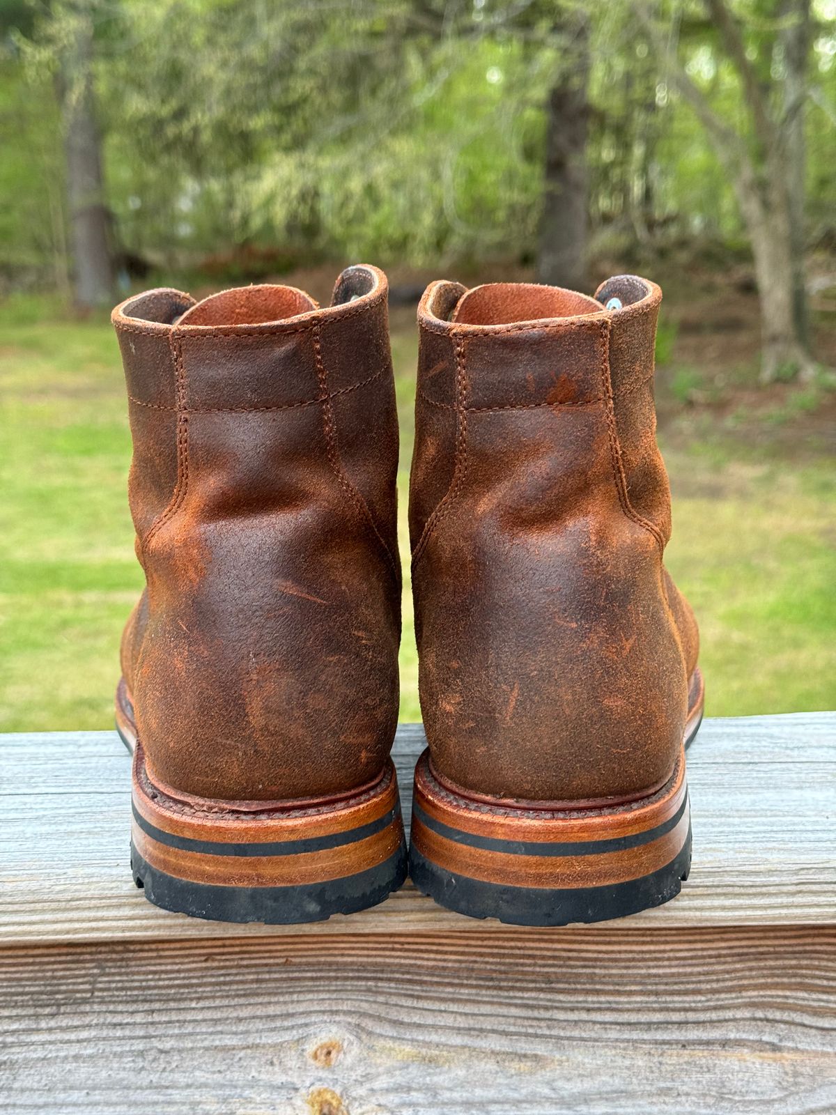 Photo by P2K on May 6, 2024 of the Parkhurst The Richmond in C.F. Stead Rust Waxy Commander Suede.