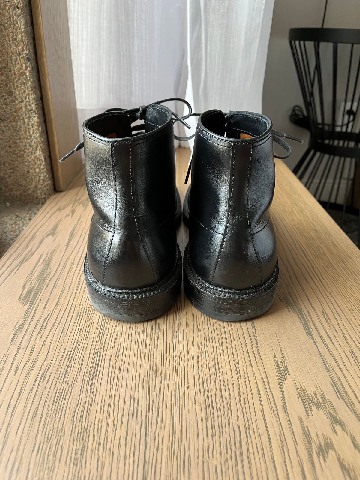 Photo by (deleted user) on December 4, 2023 of the Alden Indy Boot in Black Calfskin.