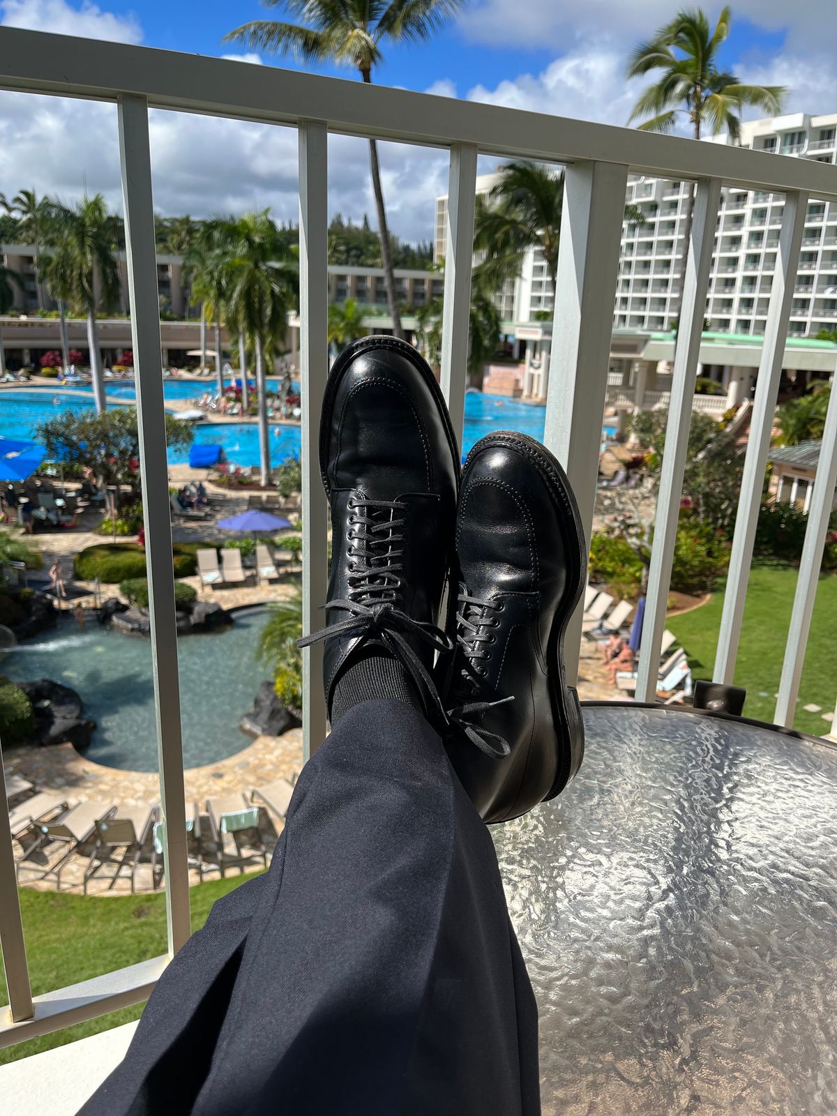 Photo by (deleted user) on January 1, 2024 of the Alden Indy Boot in Black Calfskin.