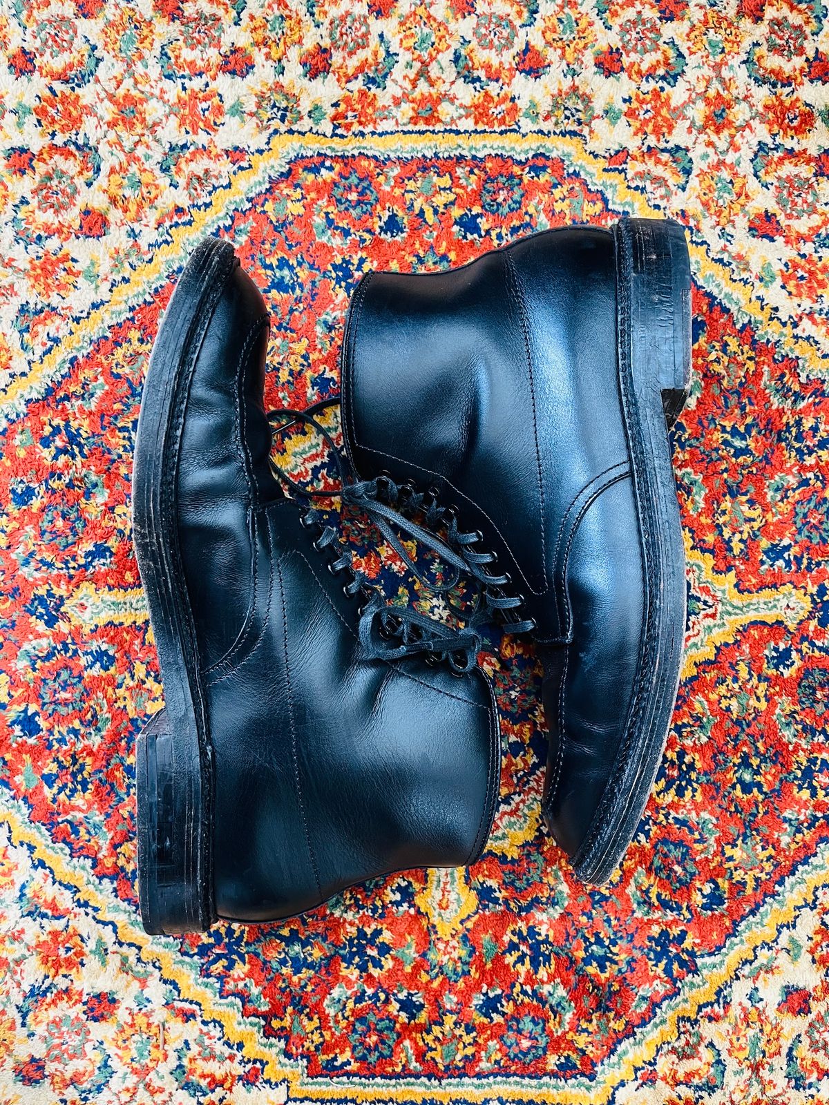 Photo by (deleted user) on January 5, 2024 of the Alden Indy Boot in Black Calfskin.