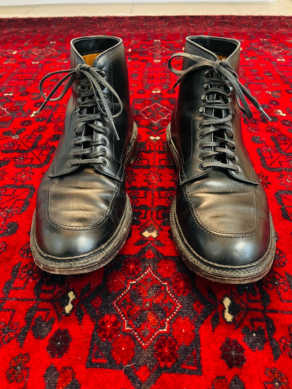 Photo by (deleted user) on February 5, 2024 of the Alden Indy Boot in Black Calfskin.