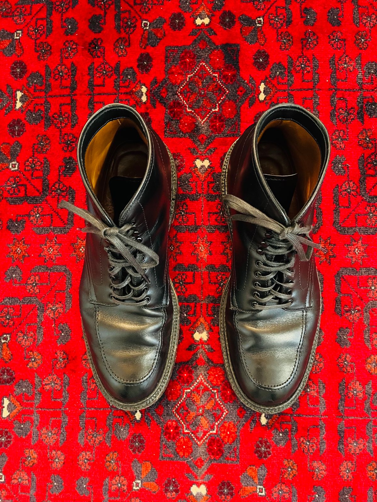 Photo by (deleted user) on February 5, 2024 of the Alden Indy Boot in Black Calfskin.