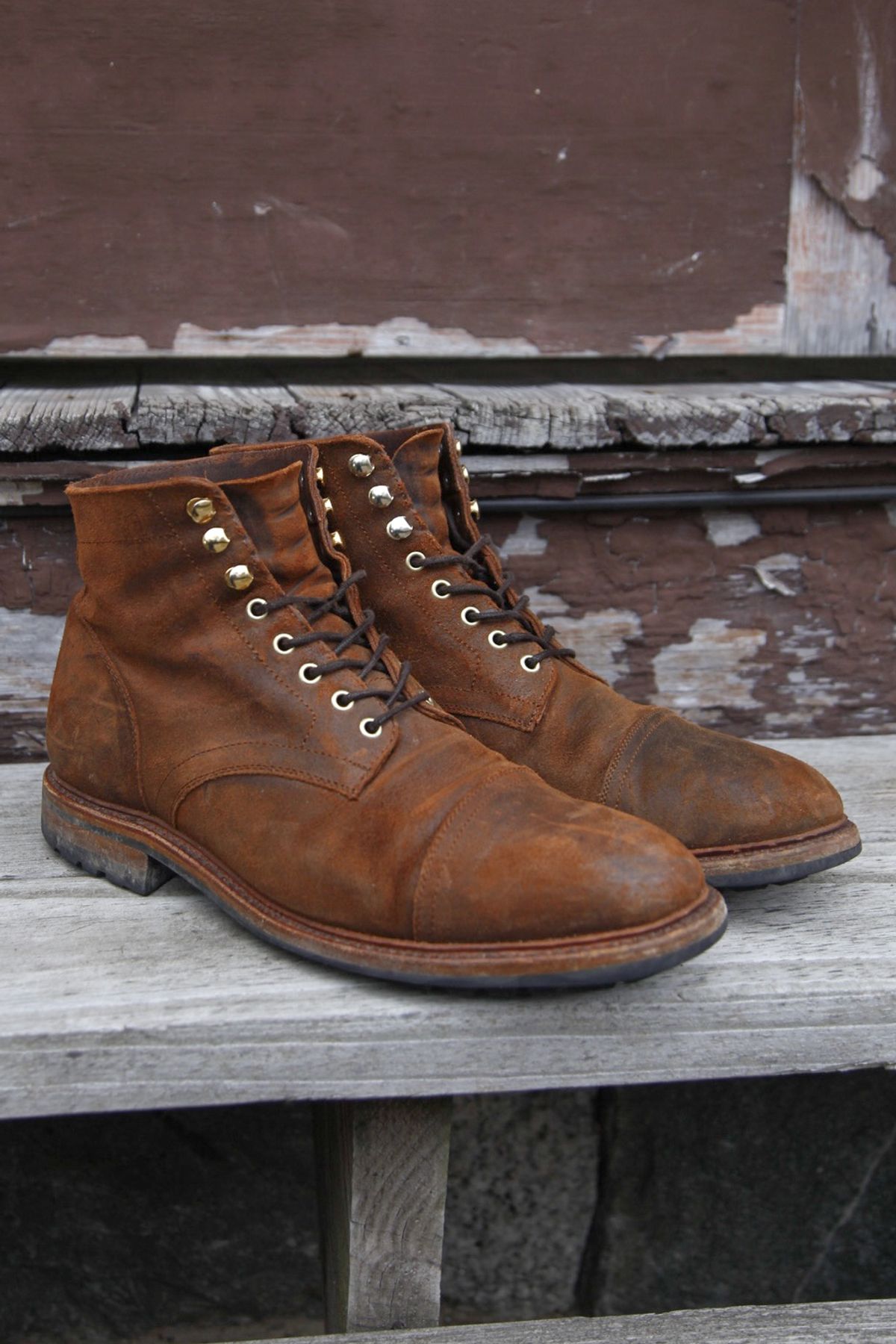 Photo by evknee on January 6, 2024 of the Parkhurst The Richmond in Rust Waxy.