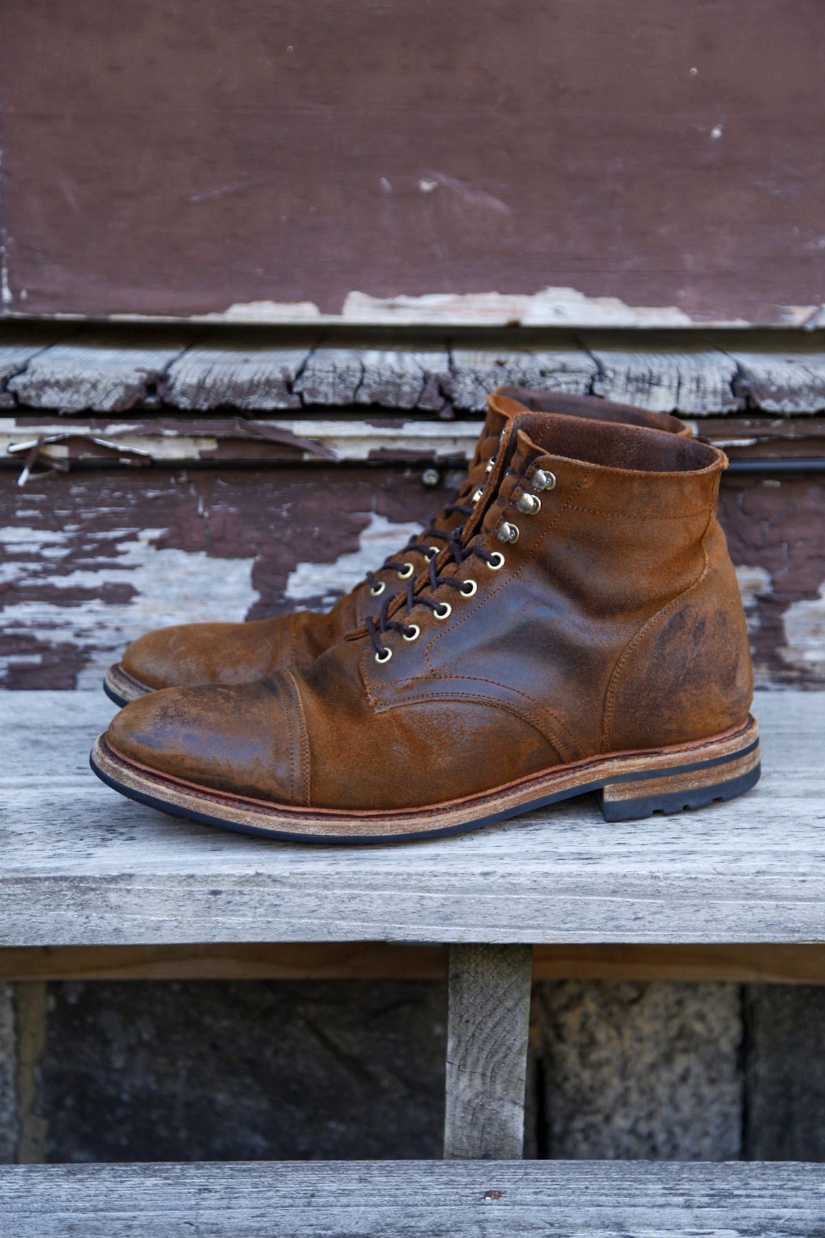 Photo by evknee on April 1, 2024 of the Parkhurst The Richmond in Rust Waxy.