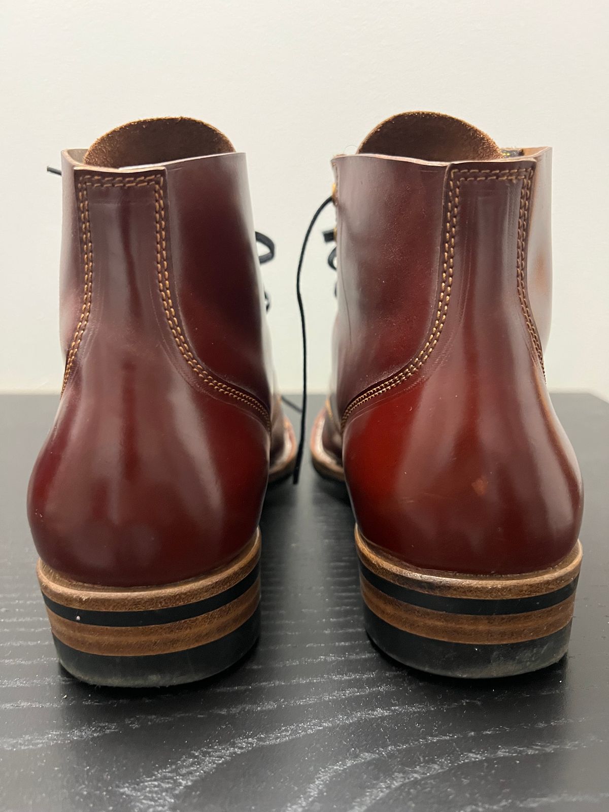 Photo by color_ate on December 5, 2022 of the Iron Boots Devil Dog in Unlisted Leather.