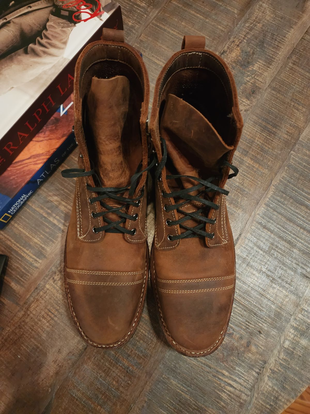 Photo by ChrisreedTN on October 3, 2022 of the White's MP-Sherman Toe Cap in Unknown Leather.