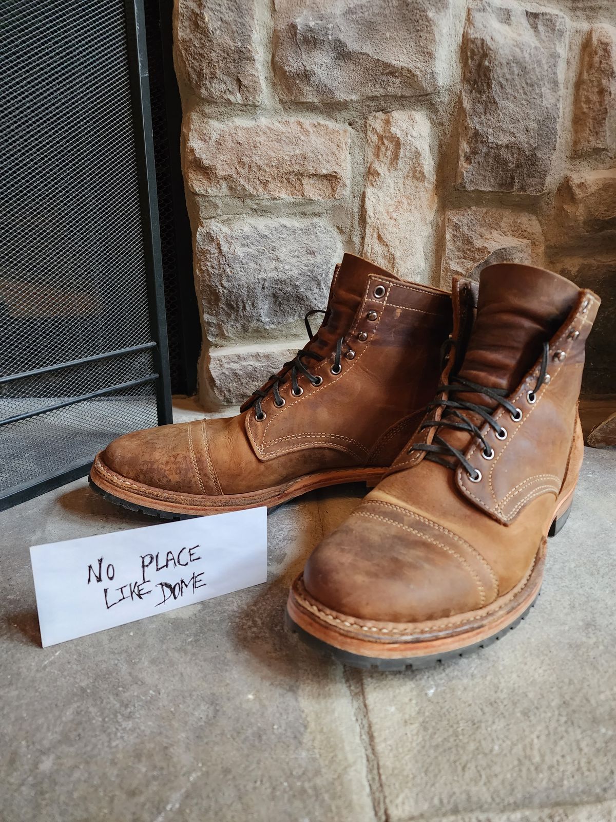 Photo by ChrisreedTN on November 6, 2022 of the White's MP-Sherman Toe Cap in Unknown Leather.