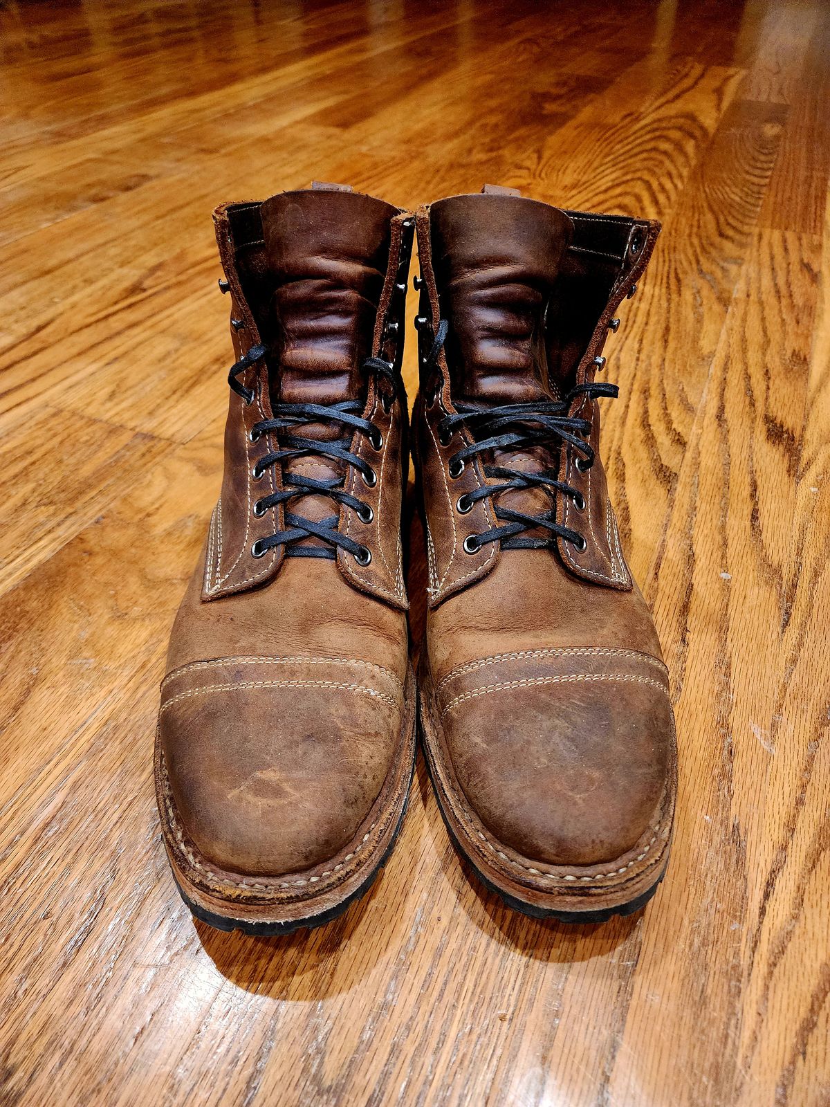 Photo by ChrisreedTN on December 6, 2022 of the White's MP-Sherman Toe Cap in Unknown Leather.