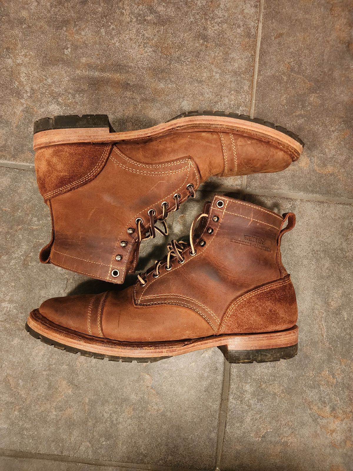 Photo by ChrisreedTN on January 6, 2023 of the White's MP-Sherman Toe Cap in Unknown Leather.