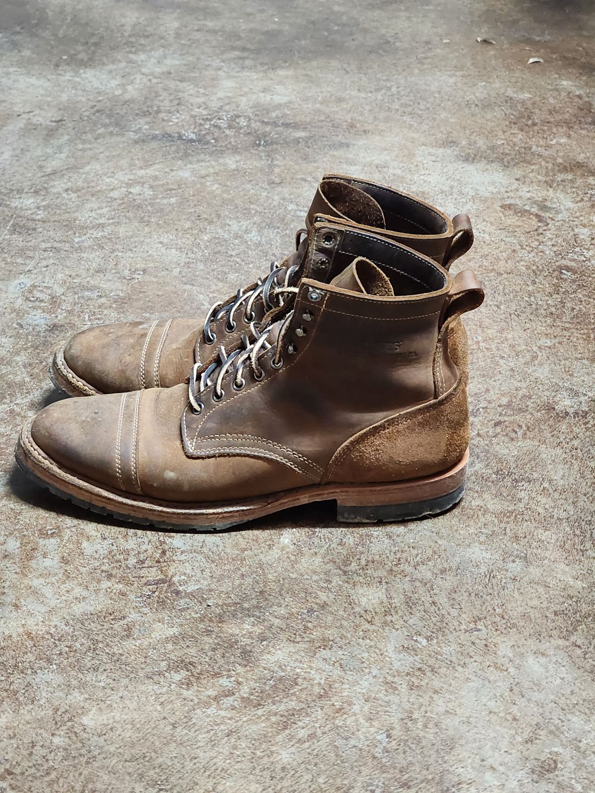 Photo by ChrisreedTN on March 6, 2023 of the White's MP-Sherman Toe Cap in Unknown Leather.