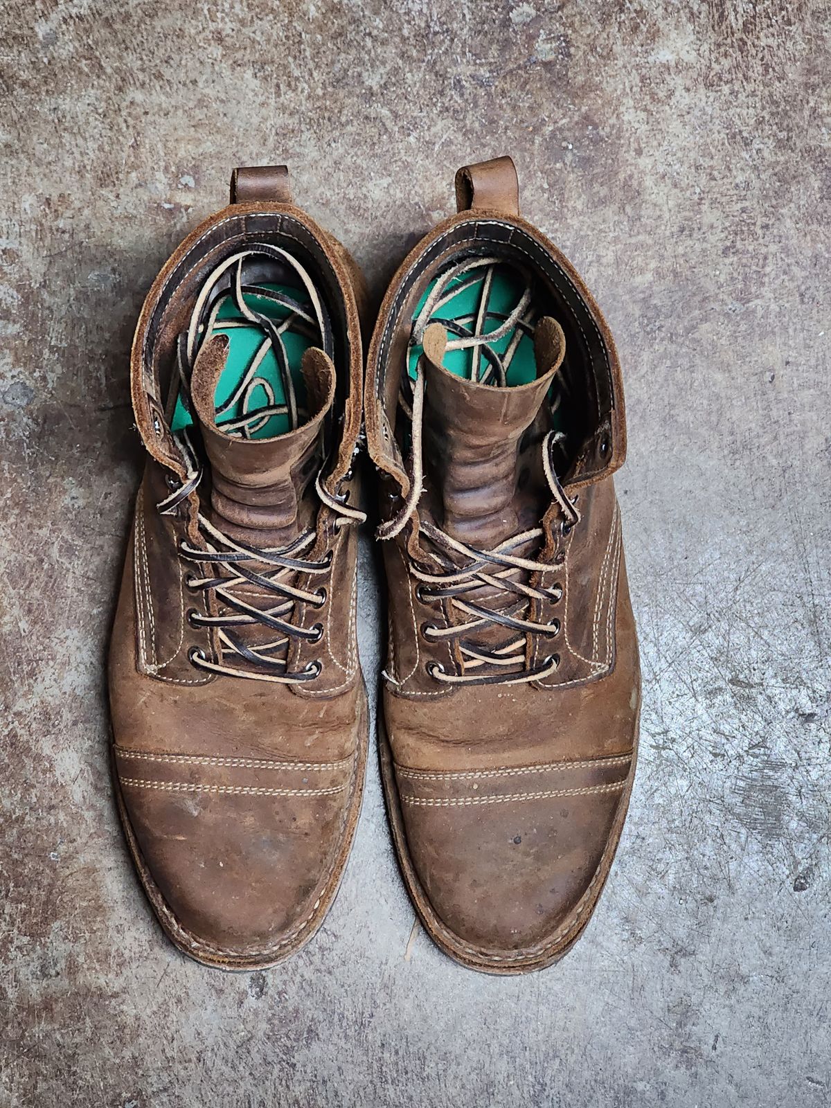 Photo by ChrisreedTN on March 6, 2023 of the White's MP-Sherman Toe Cap in Unknown Leather.