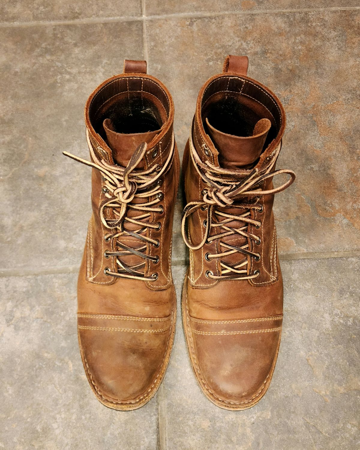 Photo by ChrisreedTN on April 6, 2023 of the White's MP-Sherman Toe Cap in Unknown Leather.