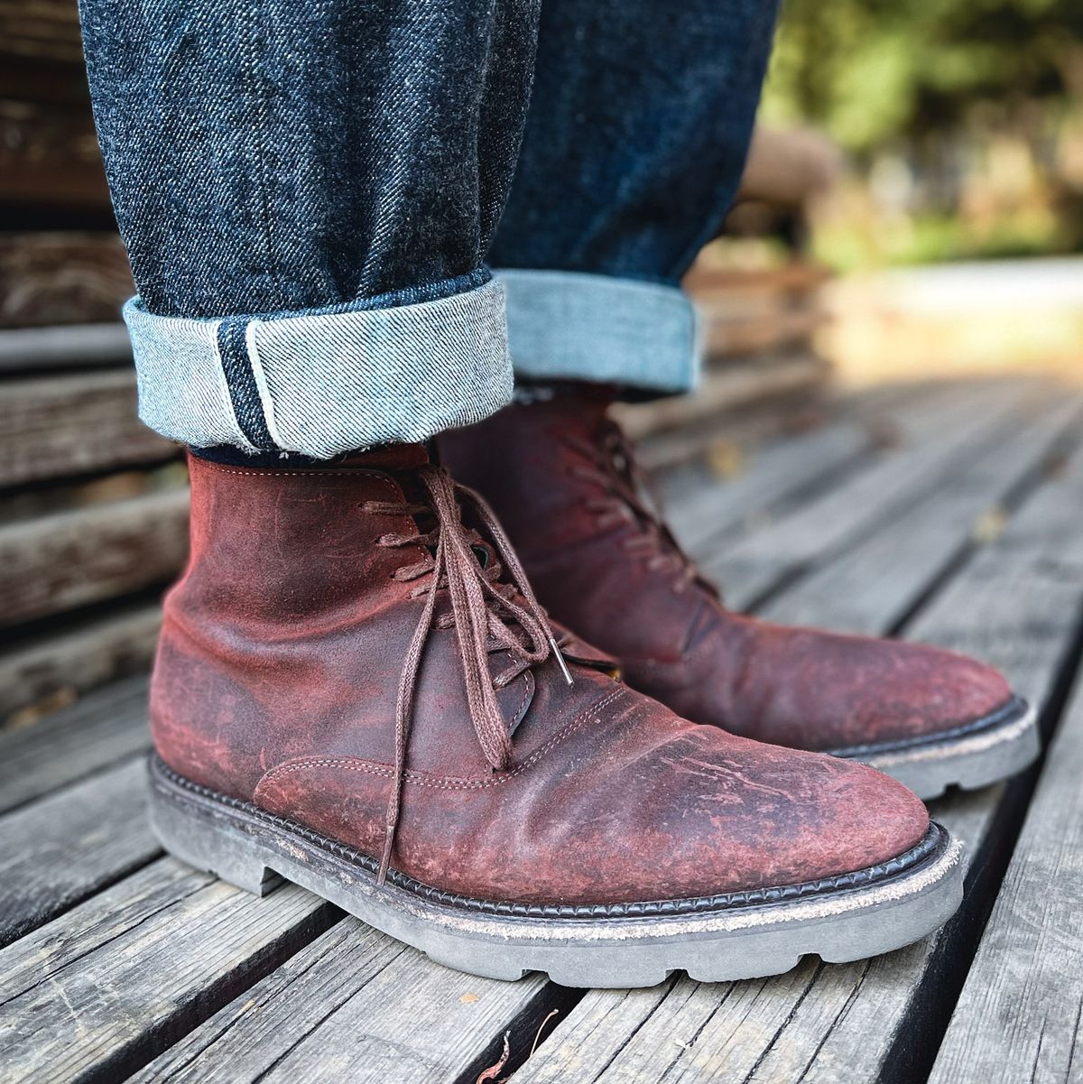 Photo by NeverGoneCG on November 10, 2022 of the John Lobb Unlisted Model in Cognac Waxed Suede.