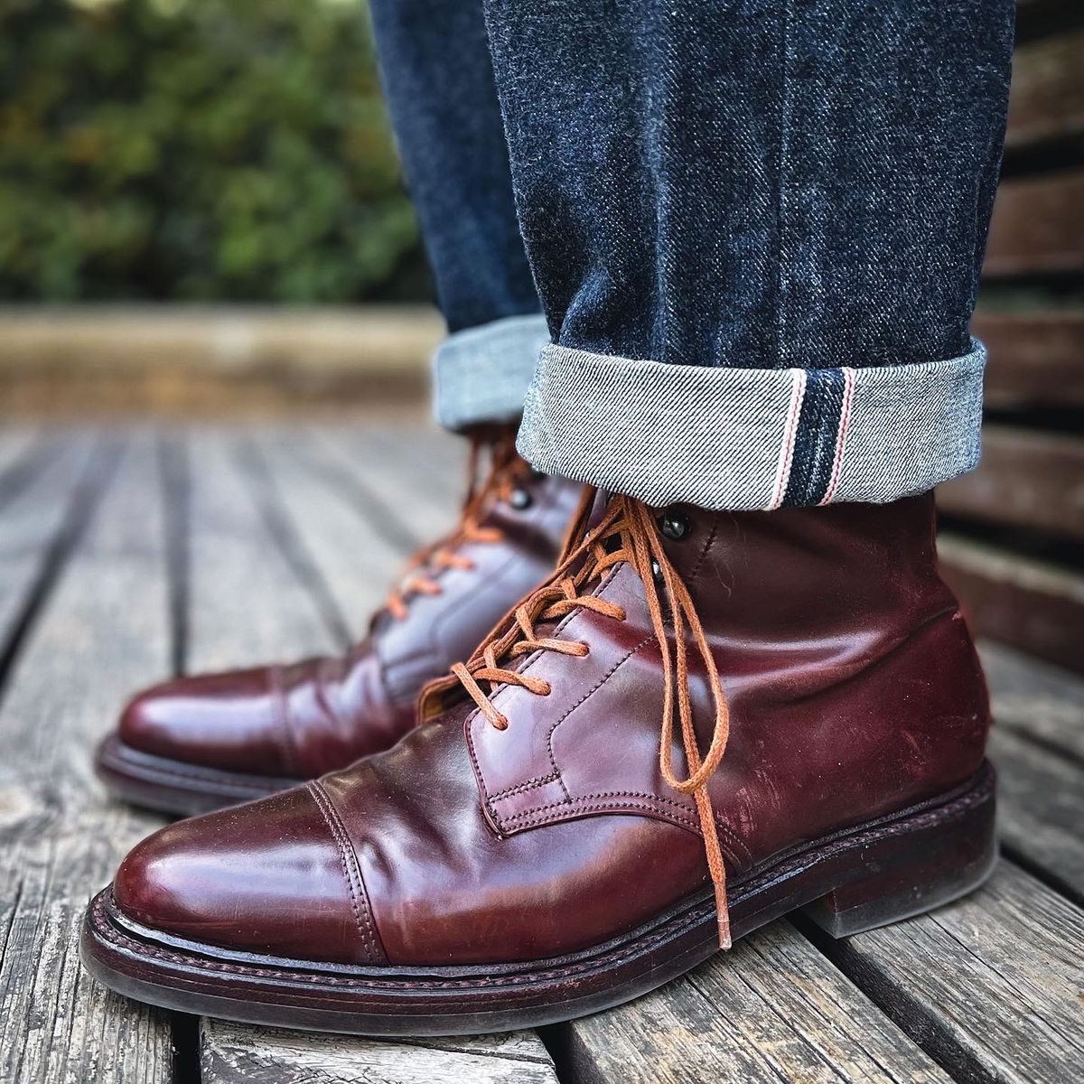 Photo by NeverGoneCG on September 9, 2022 of the Crockett & Jones Coniston in Horween Color 8 Shell Cordovan.