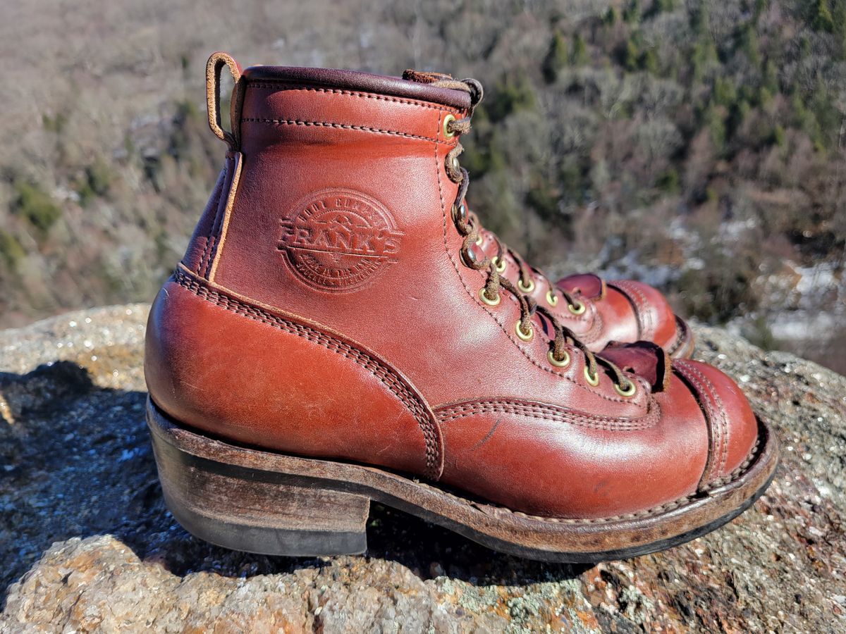 Photo by cherninHVAC on March 2, 2025 of the Frank's Boots Wilshire in Wickett & Craig Chestnut English Bridle.