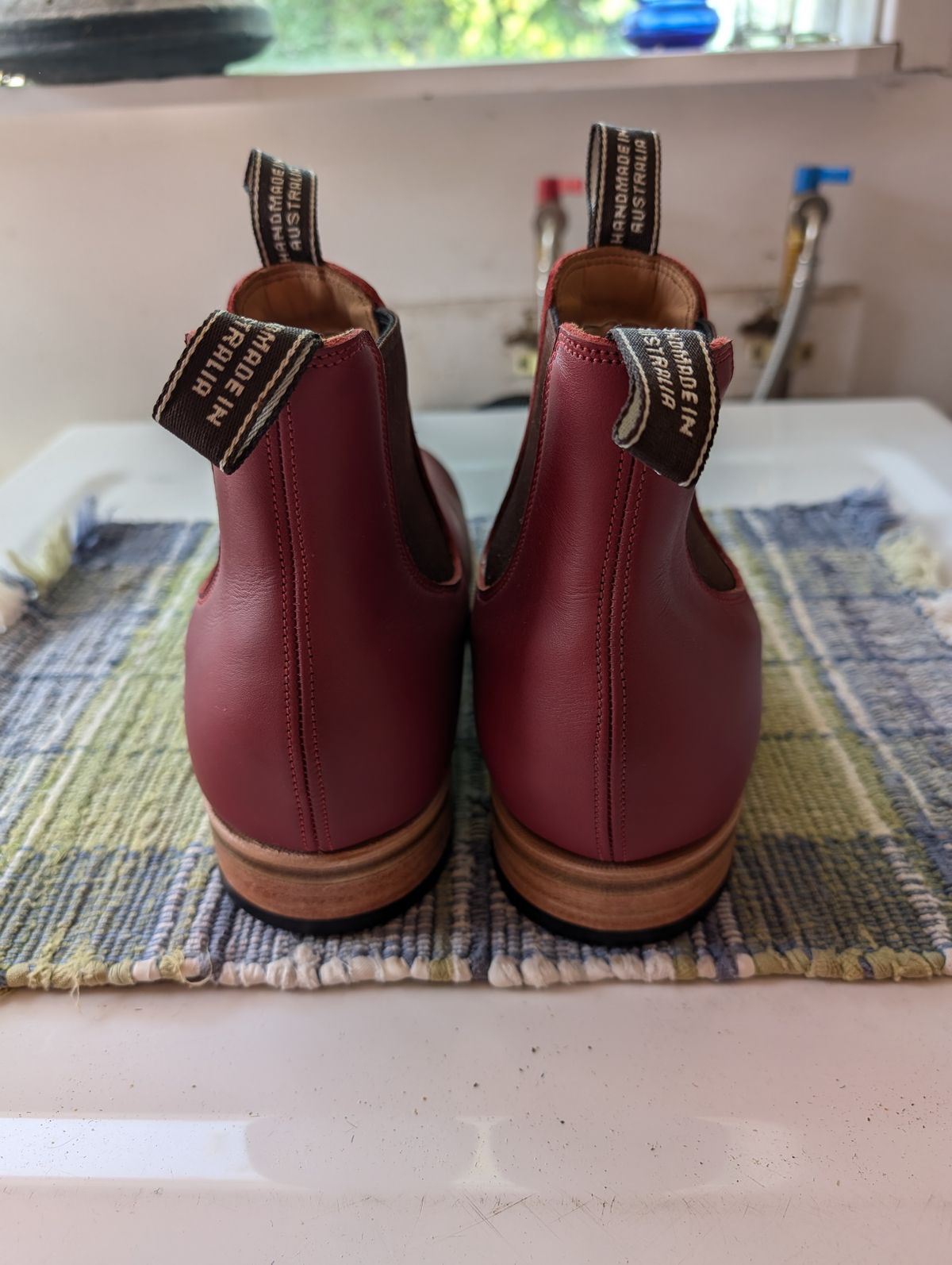 Photo by ninjagin on October 1, 2024 of the Wootten Jack Gusset in Bowden Red.