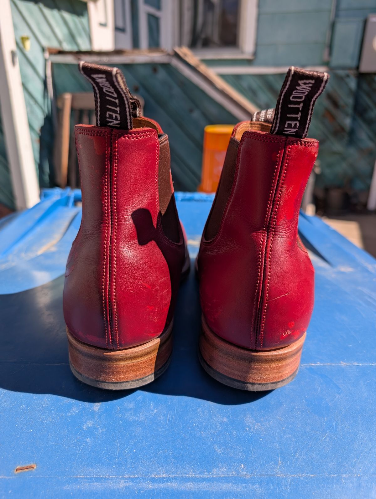 Photo by ninjagin on March 3, 2025 of the Wootten Jack Gusset in Bowden Red.