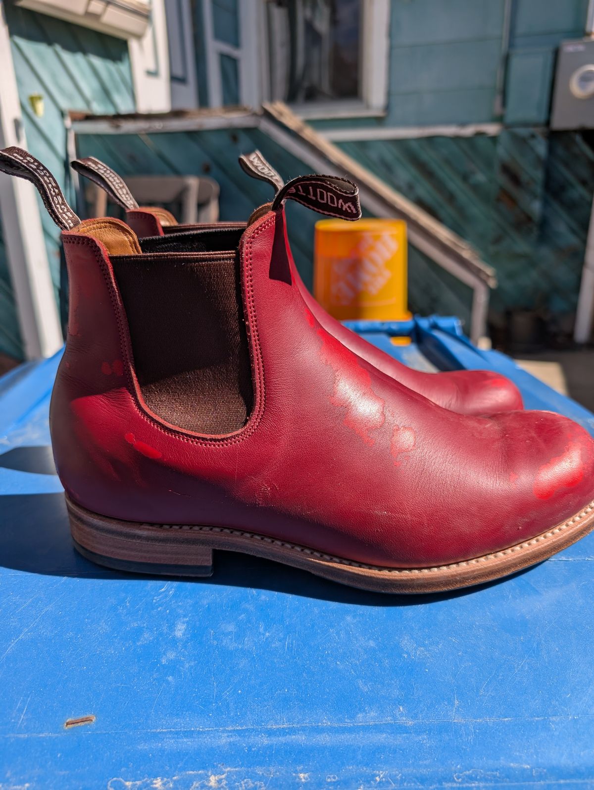 Photo by ninjagin on March 3, 2025 of the Wootten Jack Gusset in Bowden Red.
