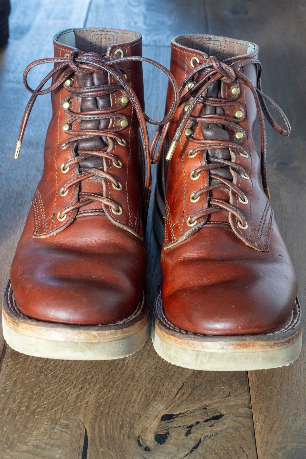 Photo by varnu on November 2, 2023 of the Nicks Free Range in Wickett & Craig Tan Oiled Latigo.
