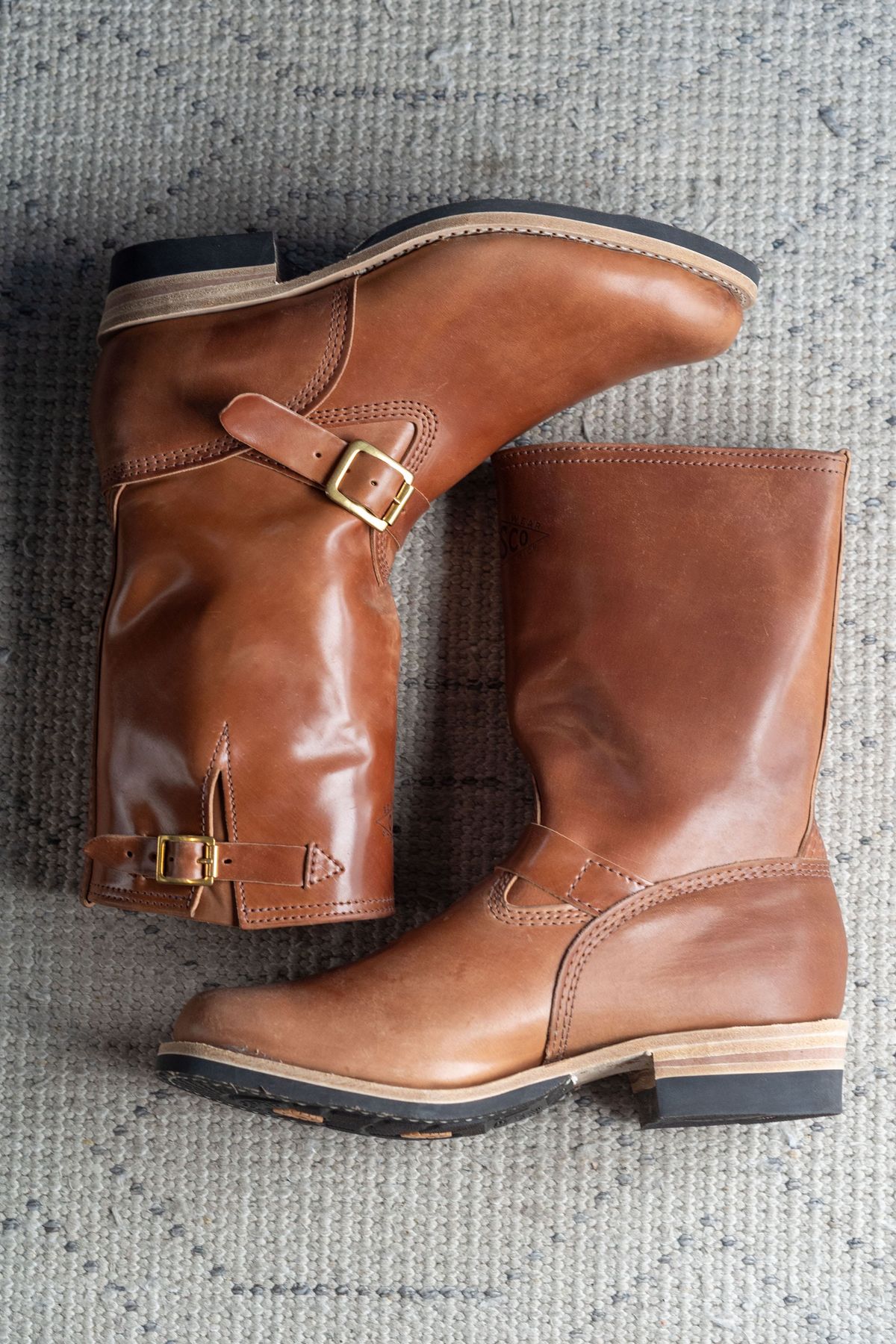 Photo by varnu on June 22, 2025 of the Wesco Mister Lou in Shinki Unglazed Natural Shell Cordovan.