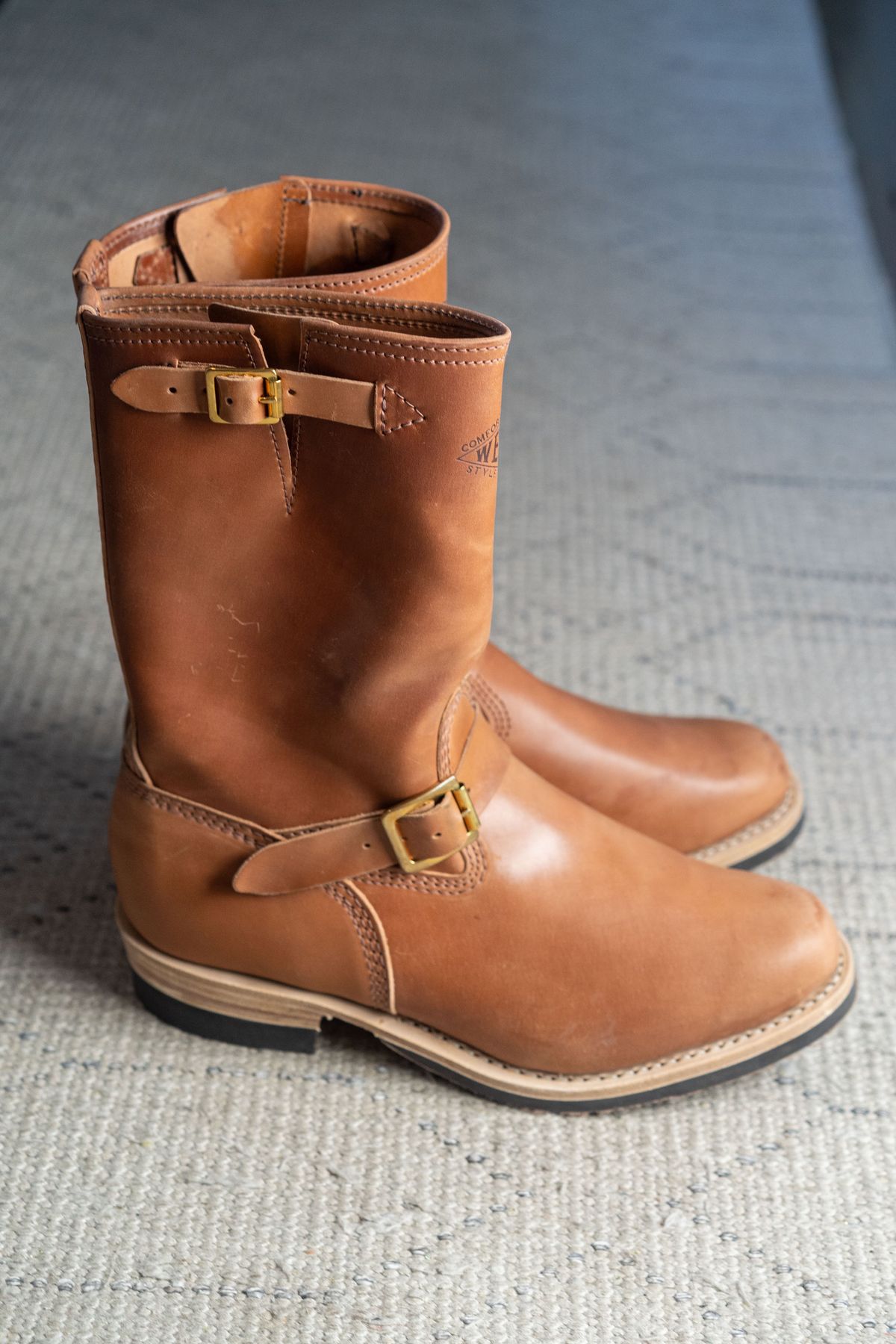 Photo by varnu on June 22, 2025 of the Wesco Mister Lou in Shinki Unglazed Natural Shell Cordovan.